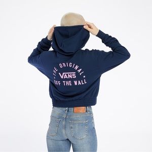 VANS. Cropped hoodie. Size small.